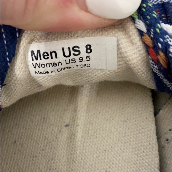 Vans Aztec Blue Lace Up Sneakers - Picture 7 of 7